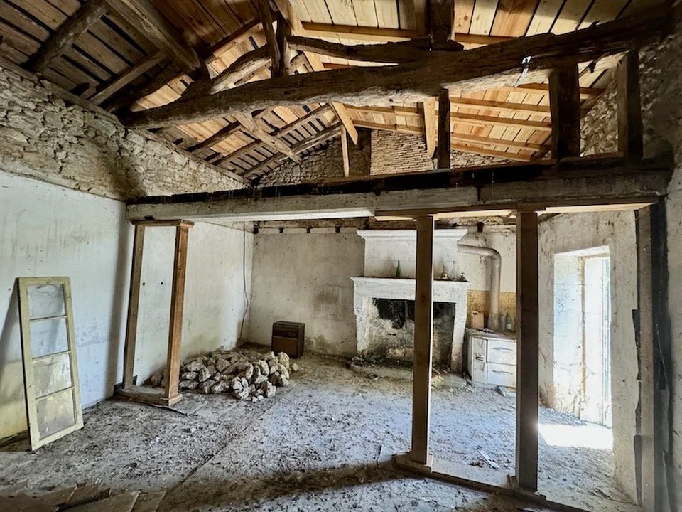 Stone Barn Interior for Renovation